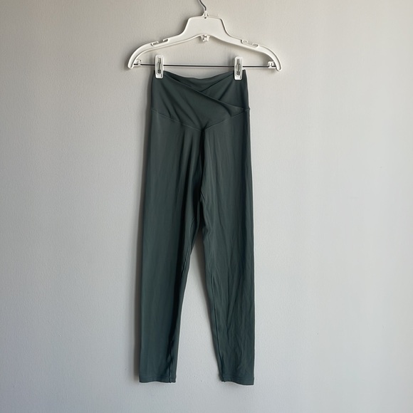 Aerie Teal Crossover Leggings - Picture 2 of 5